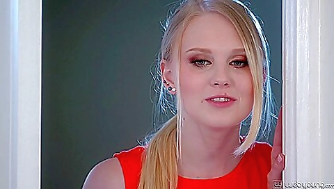 Sexy milf shows off her step son for you