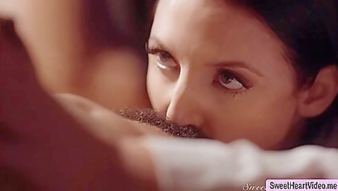 Slutty brunette hair take bam brooklyn in black lingerie